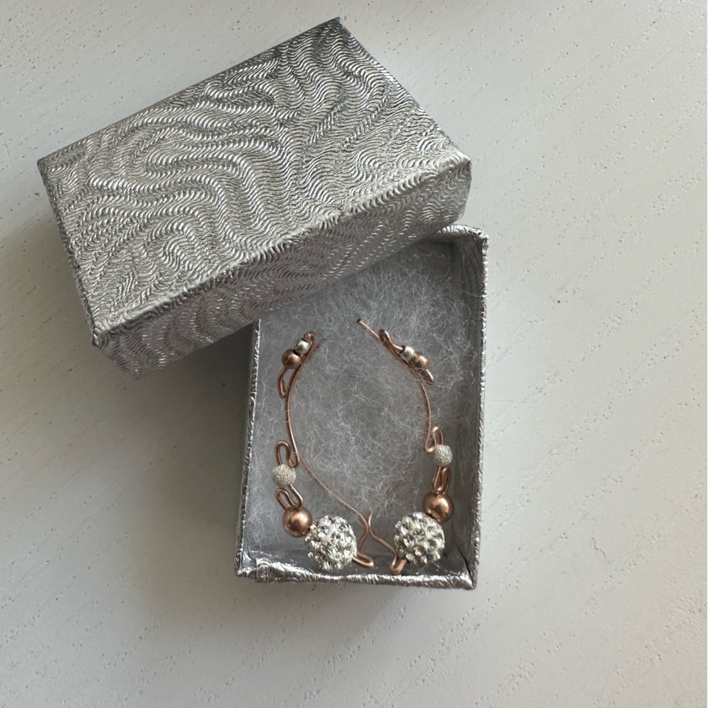 Beautiful Rose Gold earrings